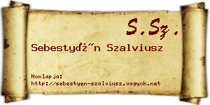 Sebestyén Szalviusz névjegykártya